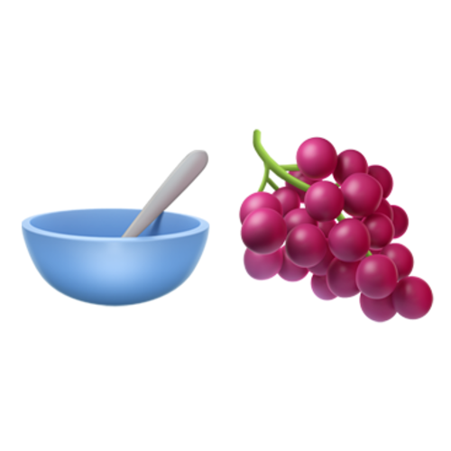 🥣🍇 Emoji Domain iOS rendering